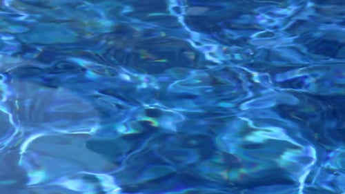 Abstract Close Up of Blue Ocean Water
