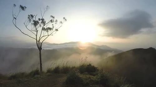 Timelapse Of Magical Sun Rising At Ella Peak, Sri Lanka. 2