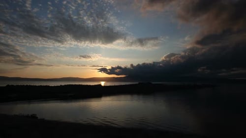 Timelapse Of Sky And Bay