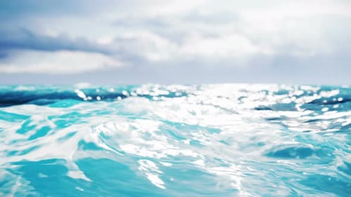 Ocean With A Big Waves