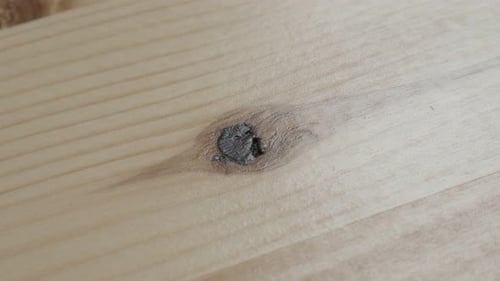 Light Wood Grain with Knot Close Up