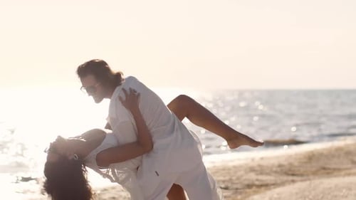 Romantic Couple Beach Summer Holiday Vacation Concept