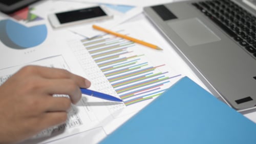 Work in Office on Company Finance and Taxes