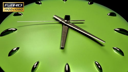 Green Clock Ticking