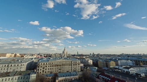 View Of Moscow From The Roof In The Center