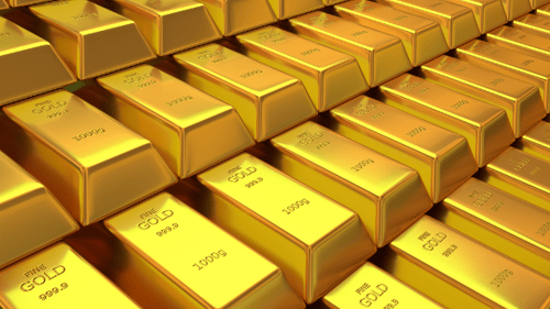 Animation of Gold Bars