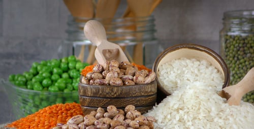 Colorful Legumes and Grains for Healthy Eating