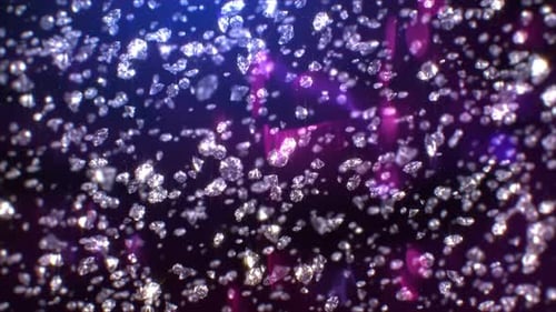 Sparkling Falling Diamonds Luxury Background