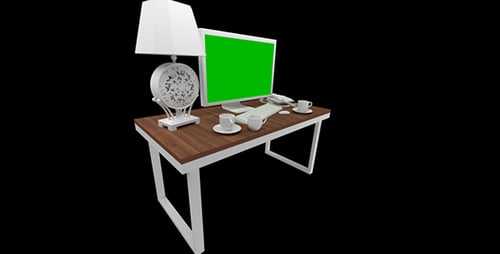 Monitor with Green Screen 2