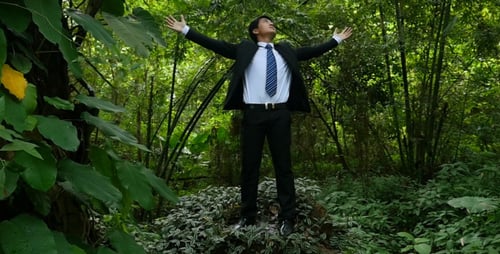 Businessman With Forest