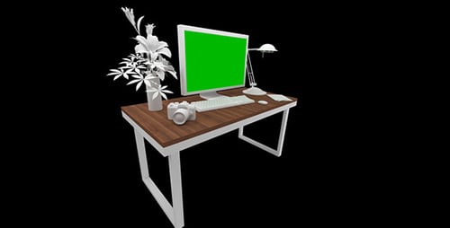 Computer Monitor With Green Screen