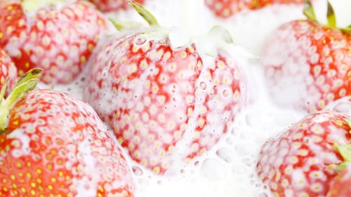 Strawberries And Milk