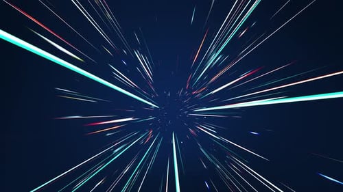 Futuristic Warp Speed Hyperspace Tunnel Background