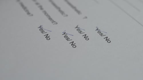 Filling Out Application with Yes Answers