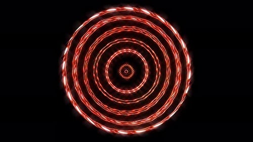 forma de círculo vermelho de cor, sobre um fundo preto