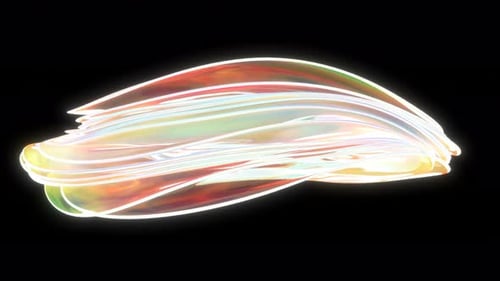Iridescent Abstract Fluid Shapes Animated Background Loop