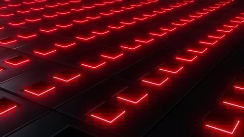 4K rote geometrische Neon-Strichschlei