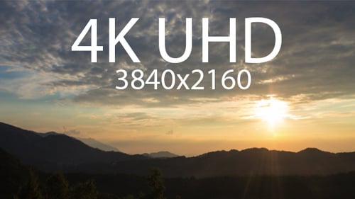 Sunset on Mountain Landscape