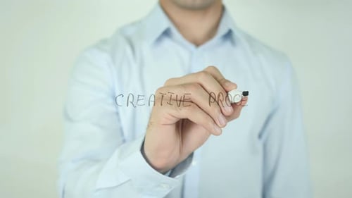 Proceso creativo, escritura en pantalla