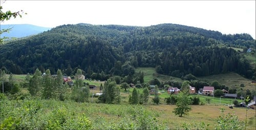 Scenic Valley Landscape in the Countryside