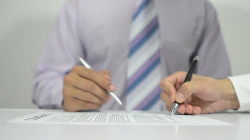 Signing a Contract, Deal
