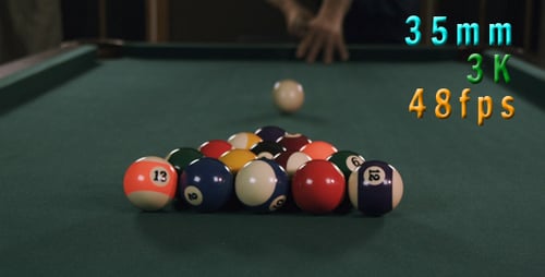 Pool Table Break Shot