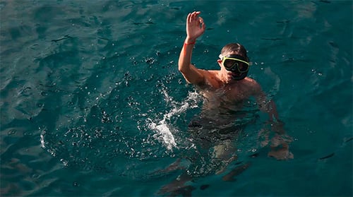 Snorkeling Man