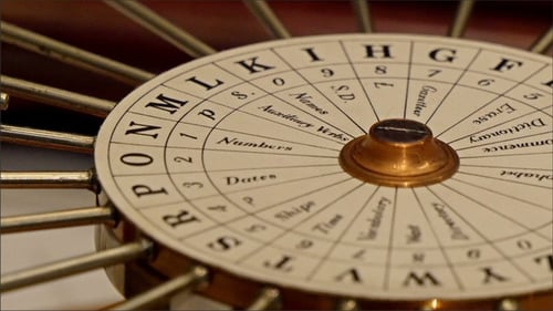 An Old Object with Letter in the Center