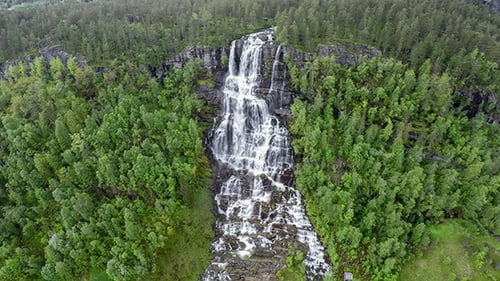 Tvindefossen Waterfall Norway