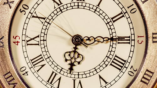 Close Up of Antique Pocket Watch