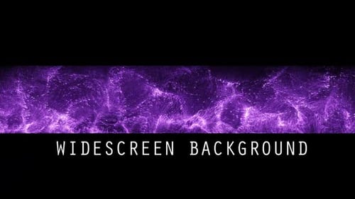 Fluid Purple Glowing Particles Widescreen Background