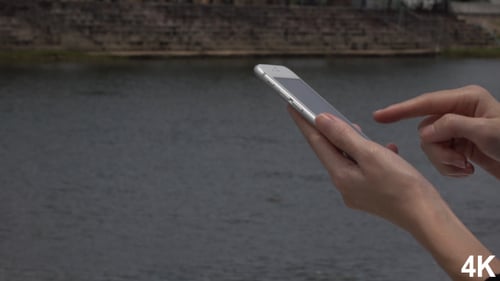 Touchscreen auf dem Smartphone