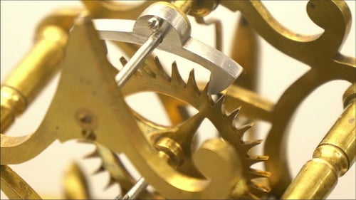 Mécanisme sur le fonctionnement de l'ancienne horloge