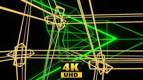 Dynamic Colorful Geometric Cubes Background Animation