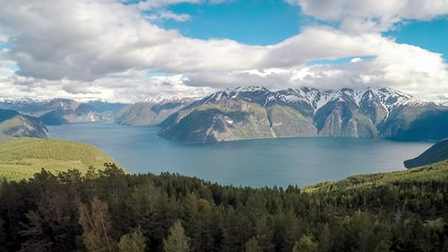 Flying Over The Sognefjorden