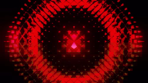 Red Background For Party Equalizer Wave Vj Loop 4K