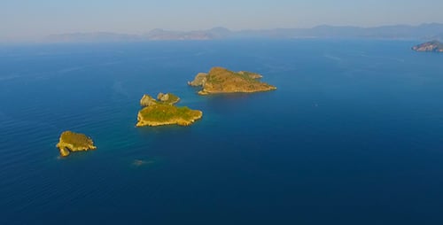 Insel-Luftaufnahme