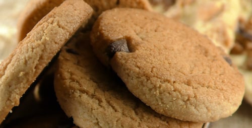 Macro Shot of Delicious Assorted Cookies