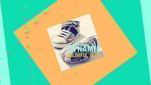 Slide dinâmico e colorido