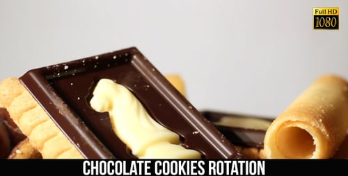 Rotación de galletas de chocolate 3