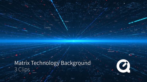 Matrix Technology Background 3 Clips