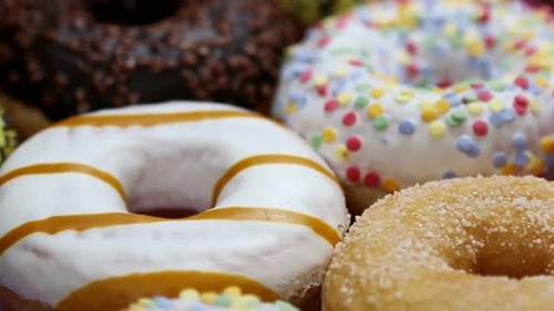 Delicious Donuts with Colorful Toppings