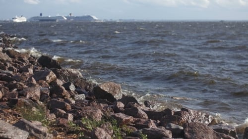 Sea Waves Beating Against The Rocks