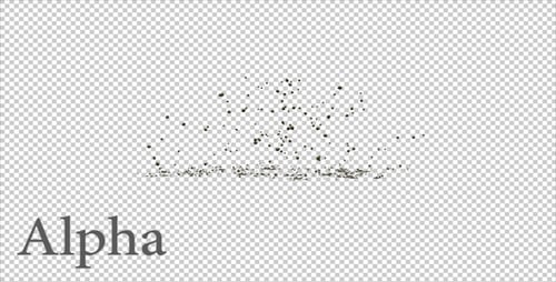 Dynamic Particle Explosion and Settling Reveal Animation