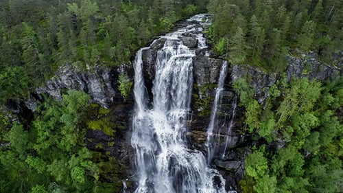 Tvindefossen Waterfall Norway