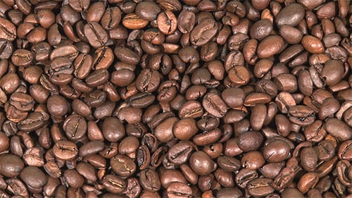 Roasted Coffee Beans Close-Up