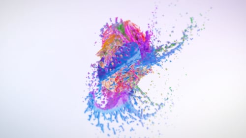 Colorful Splash Logo Reveal, Logo Stings ft. beautiful & clean - Envato