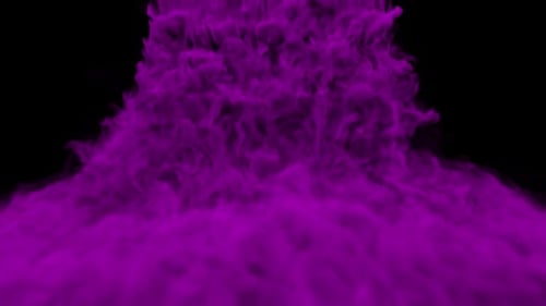 Abstract Purple Fluid Smoke Rising Loopable Background