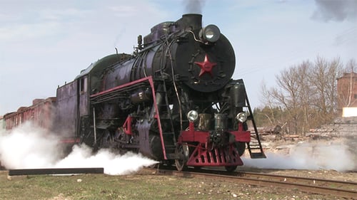 Standing Steam Train