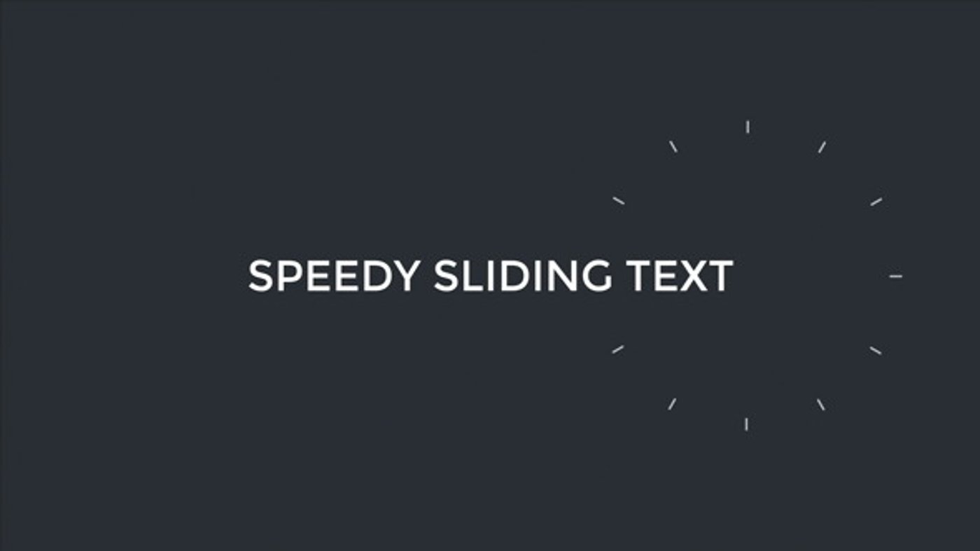 Speedy Sliding Text, Titles ft. slideshow text & color - Envato
